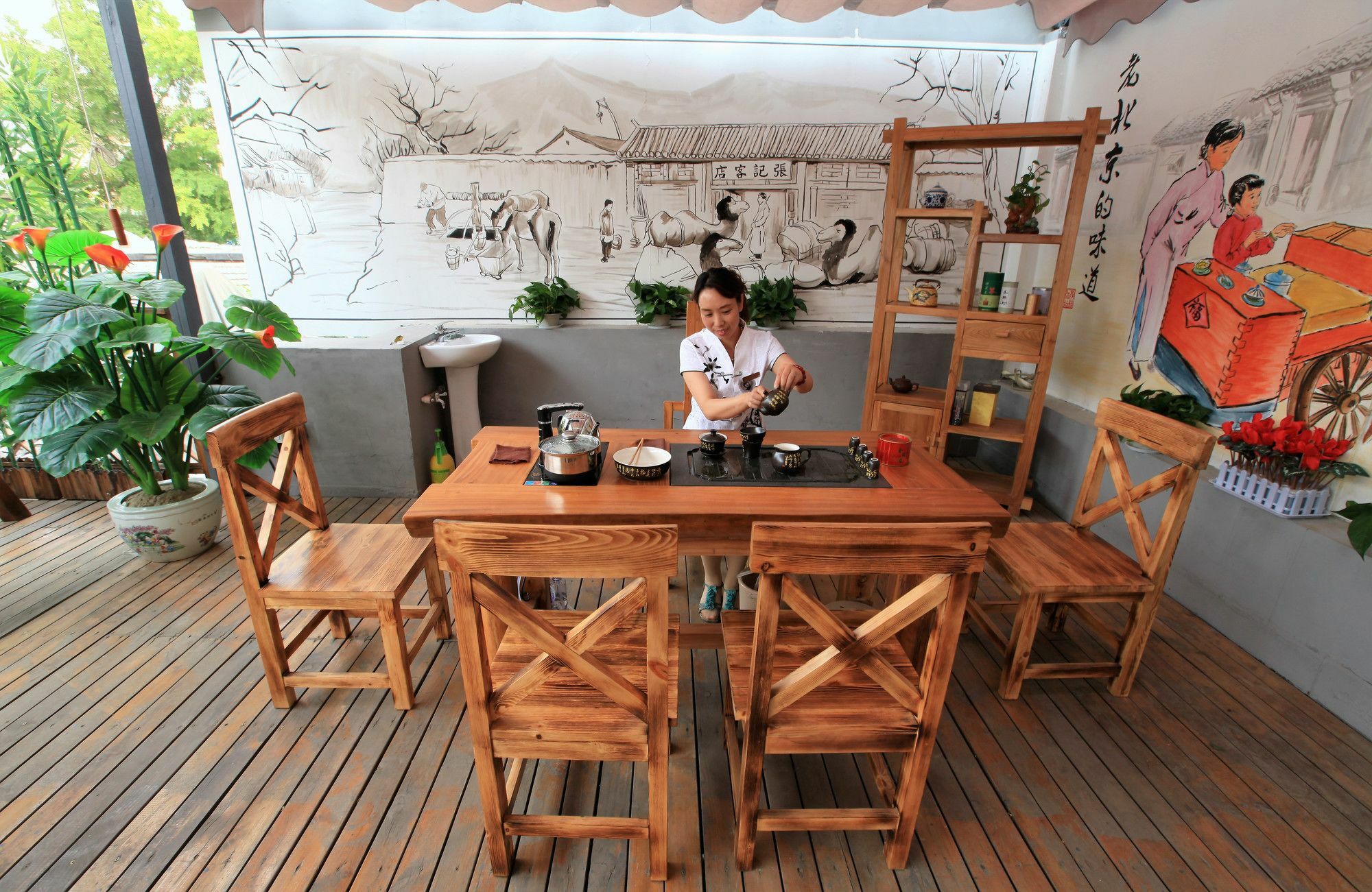 Zhantan Courtyard Hotel Beijing Bagian luar foto